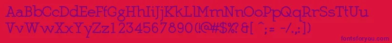 MartellBold Font – Purple Fonts on Red Background