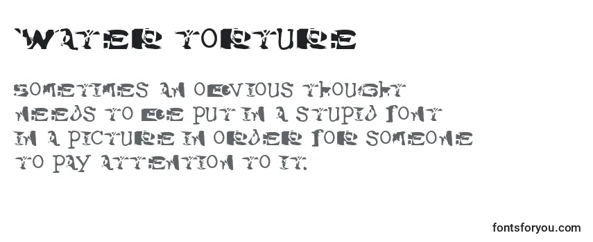 Water Torture Font