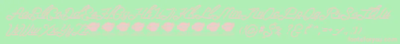 More about LasenterPersonaluseonly Font LasenterPersonaluseonly Font – Pink Fonts on Green Background