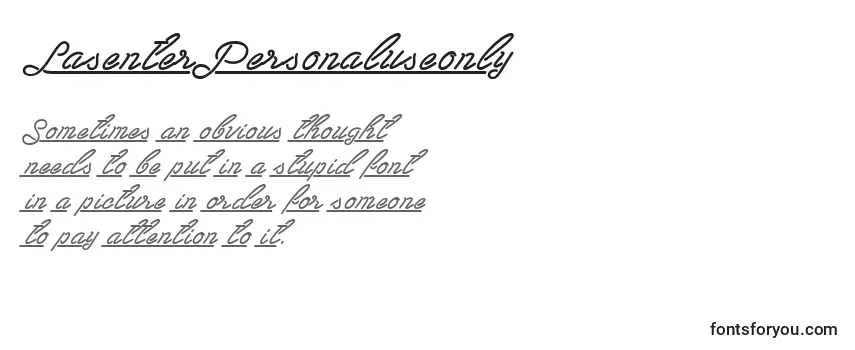 LasenterPersonaluseonly Font