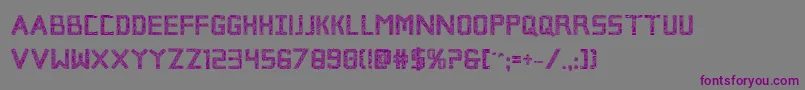 Brokencyborgpro Font – Purple Fonts on Gray Background