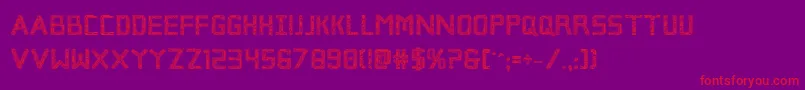 Подробнее о шрифте Brokencyborgpro Шрифт Brokencyborgpro – красные шрифты на фиолетовом фоне
