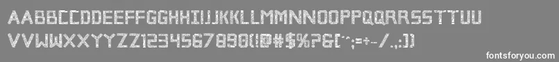 Brokencyborgpro Font – White Fonts on Gray Background