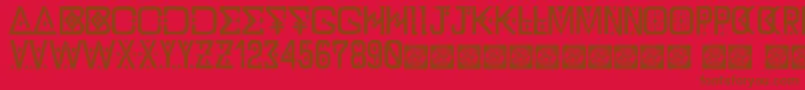 fuente DzTypographyZilapdemo – Fuentes Marrones Sobre Fondo Rojo