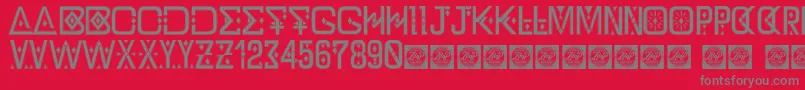DzTypographyZilapdemo Font – Gray Fonts on Red Background
