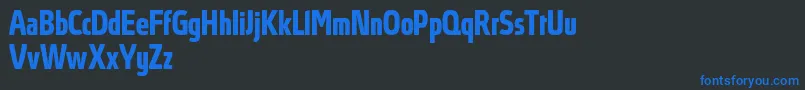 AbsolutProBoldcondensed Font – Blue Fonts on Black Background