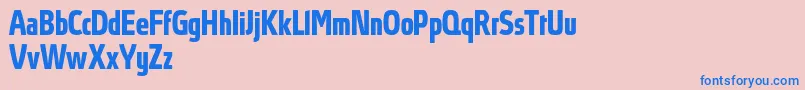 AbsolutProBoldcondensed Font – Blue Fonts on Pink Background