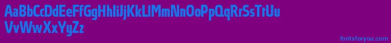 AbsolutProBoldcondensed Font – Blue Fonts on Purple Background