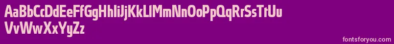 AbsolutProBoldcondensed Font – Pink Fonts on Purple Background