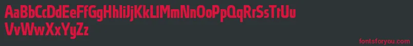 AbsolutProBoldcondensed Font – Red Fonts on Black Background
