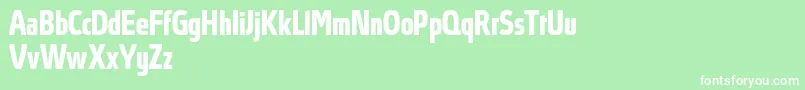 AbsolutProBoldcondensed Font – White Fonts on Green Background
