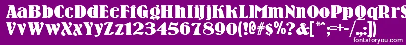 Woodenni Font – White Fonts on Purple Background