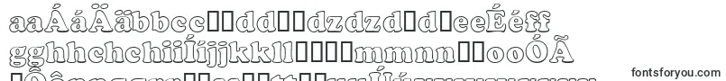 Шрифт CocosoutlinedbNormal – словацкие шрифты