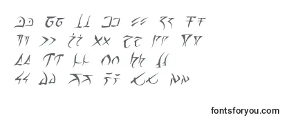 Schriftart BarazhadItalic