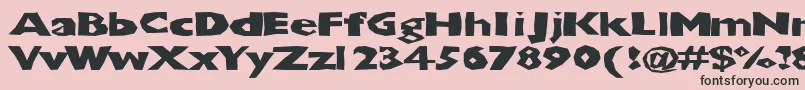 Chunbxd Font – Black Fonts on Pink Background