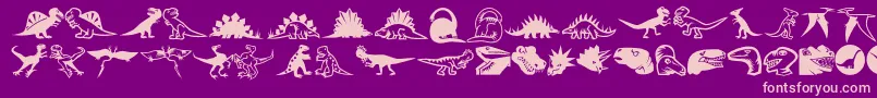 fuente Minipicslildinos – Fuentes Rosadas Sobre Fondo Morado