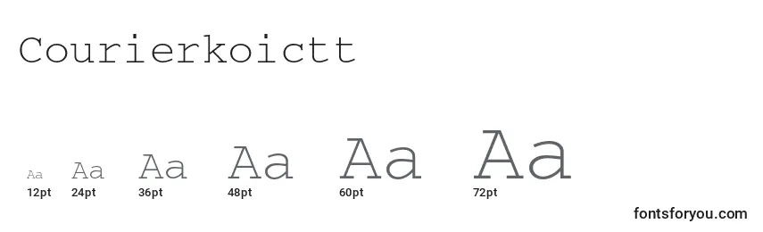 Courierkoictt Font Sizes