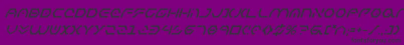 Zetasentrybi Font – Black Fonts on Purple Background