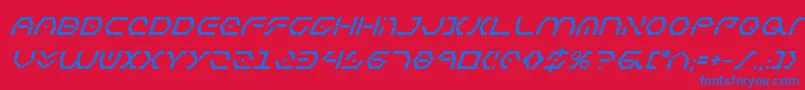 Zetasentrybi Font – Blue Fonts on Red Background