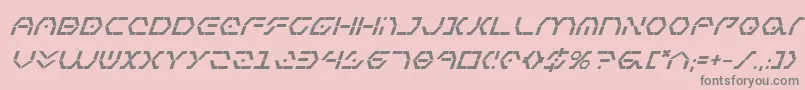 Zetasentrybi Font – Gray Fonts on Pink Background