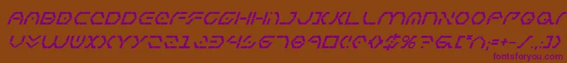 Zetasentrybi Font – Purple Fonts on Brown Background