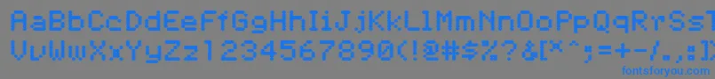 Pfdigerati Font – Blue Fonts on Gray Background