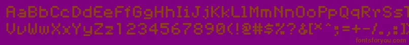 Шрифт Pfdigerati – коричневые шрифты на фиолетовом фоне