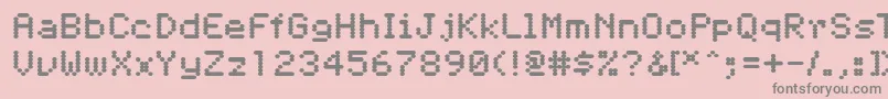 Pfdigerati Font – Gray Fonts on Pink Background