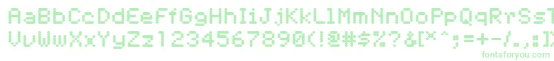 Pfdigerati Font – Green Fonts on White Background