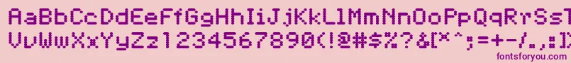 Pfdigerati Font – Purple Fonts on Pink Background