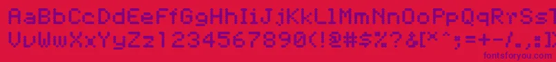 Pfdigerati Font – Purple Fonts on Red Background
