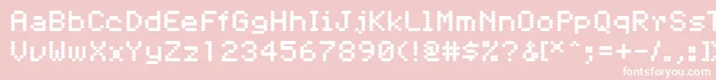 Pfdigerati Font – White Fonts on Pink Background