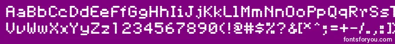 Pfdigerati Font – White Fonts on Purple Background