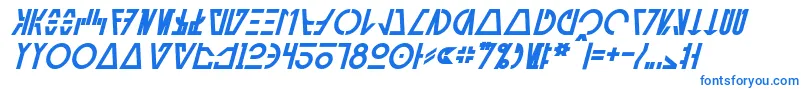 Шрифт AurebeshCantinaBoldItalic – синие шрифты