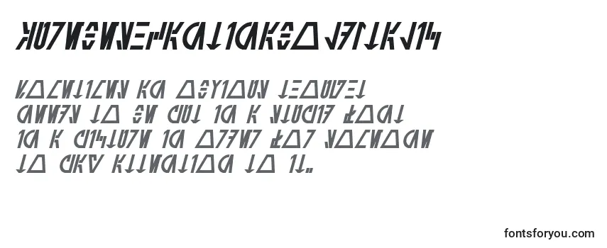 AurebeshCantinaBoldItalic Font