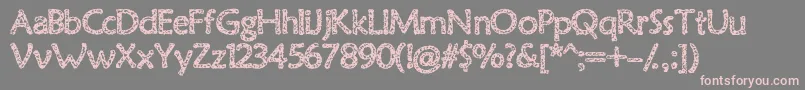 Oldvirus Font – Pink Fonts on Gray Background