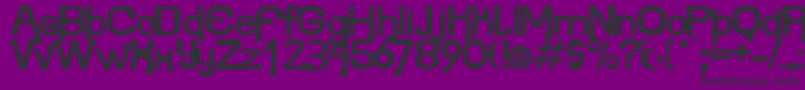 Atomium Font – Black Fonts on Purple Background