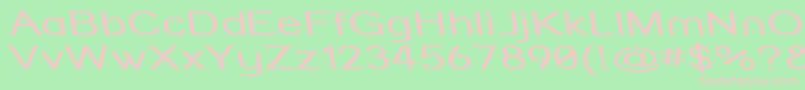 Strvarrx Font – Pink Fonts on Green Background