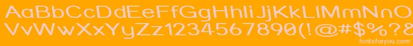 Strvarrx Font – Pink Fonts on Orange Background