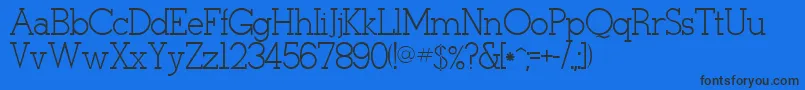 Stymie Font – Black Fonts on Blue Background