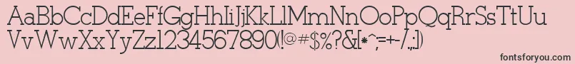 Stymie Font – Black Fonts on Pink Background