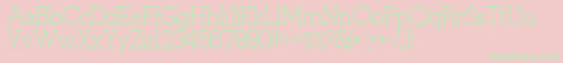 Stymie Font – Green Fonts on Pink Background