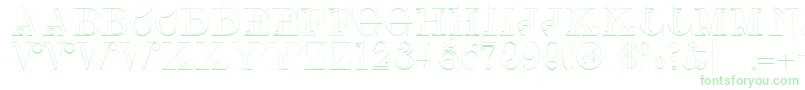 Linotypeclascon Font – Green Fonts on White Background