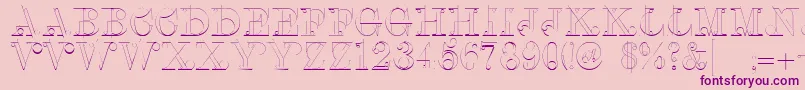 Linotypeclascon Font – Purple Fonts on Pink Background