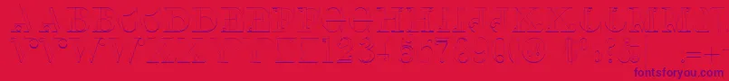 Linotypeclascon Font – Purple Fonts on Red Background