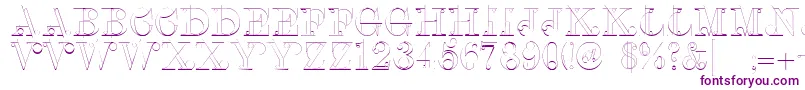 Linotypeclascon Font – Purple Fonts on White Background