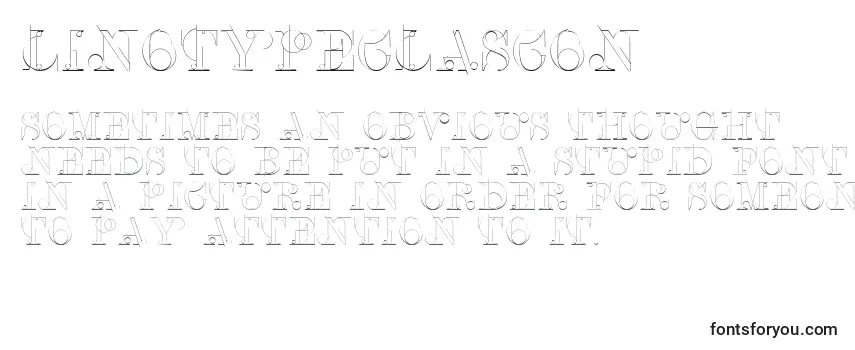 Schriftart Linotypeclascon