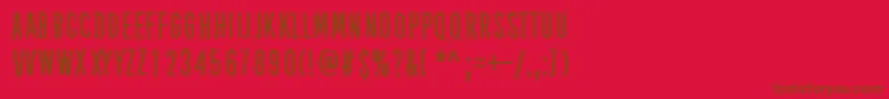 fuente KubeVertiko – Fuentes Marrones Sobre Fondo Rojo