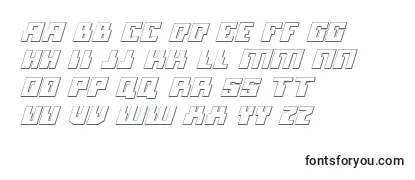Micronian3DItalic Font