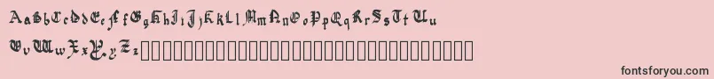 QuadrataPreciosa Font – Black Fonts on Pink Background